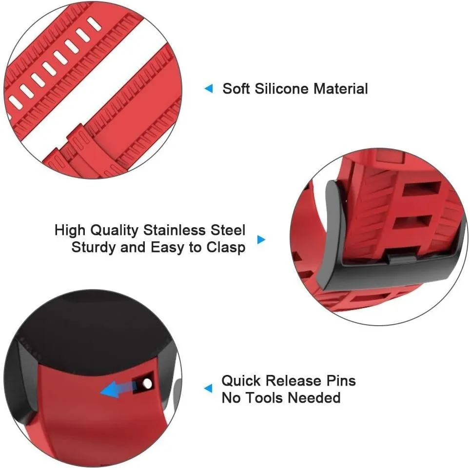 For 9 Band Soft Silicone Watch Strap For 9 GPS Baro Replacement Watch Band Sports For Men Women
