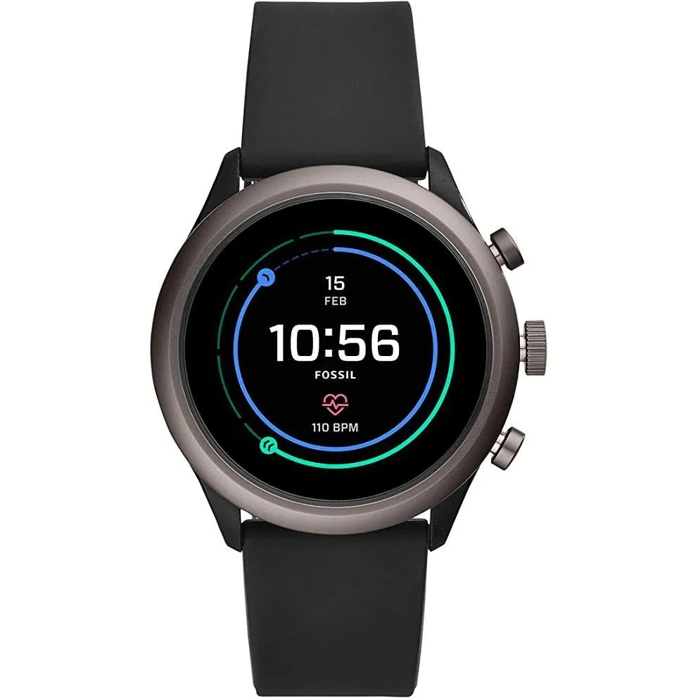 Fossil FTW4019 Black Sport Smokey Smartwatch
