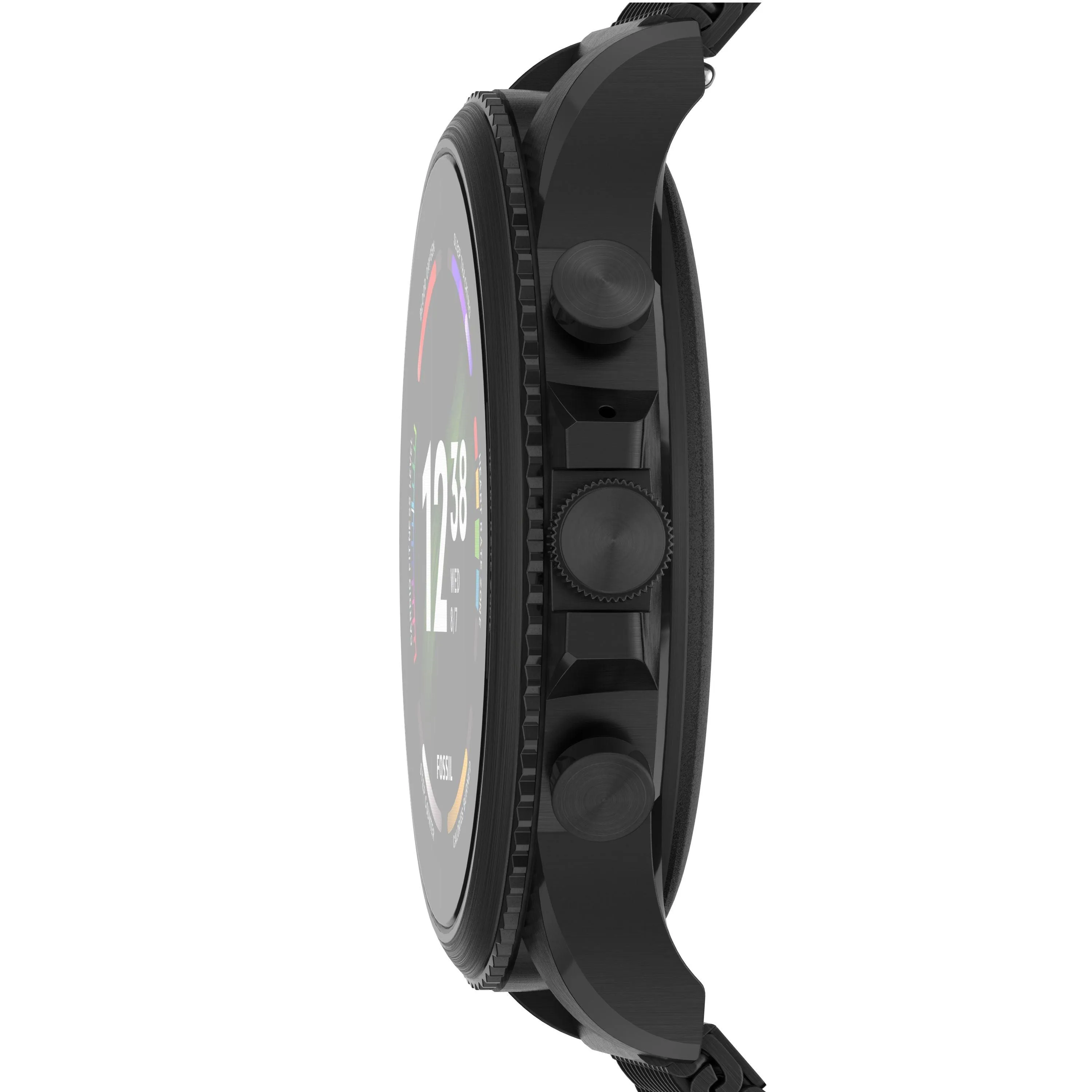 Fossil Smartwatch Gen 6 watch with black steel jersey bracelet ftw4066