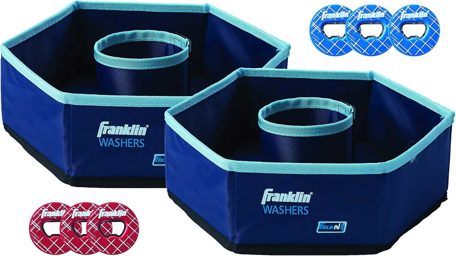 Franklin Sports Washer Toss Game Set - Outdoor Washers Set with Targets   Washers - Perfect for Lawn, Beach   More - Classic Outside   Tailgate Game