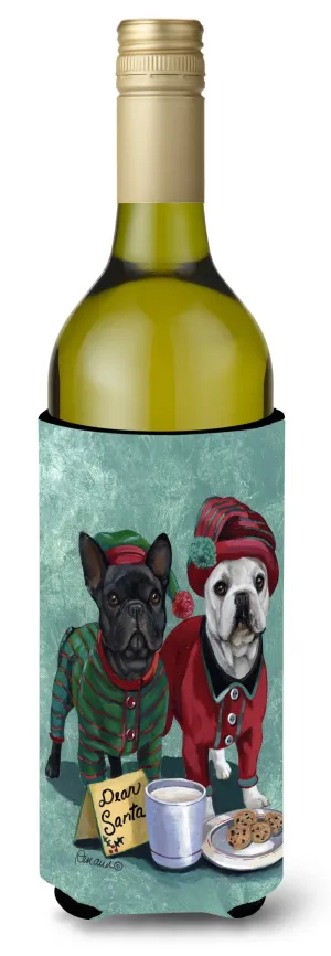 French Bulldog Christmas PJs Wine Bottle Hugger PPP3097LITERK