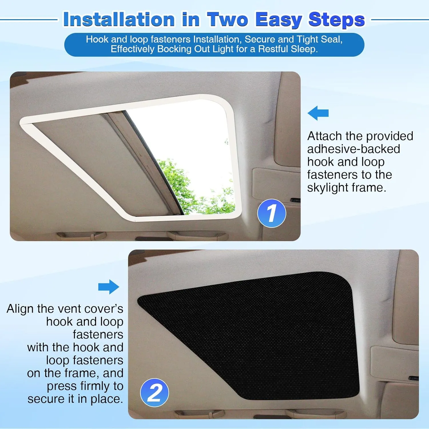 Frienda Double RV Door Window Shade Cover Blackout Reflective Insulation Roll 78 x 40Inches Aluminum Foil Insulation Kit for RV Garage Roof Door Window Skylight Shade(Black)
