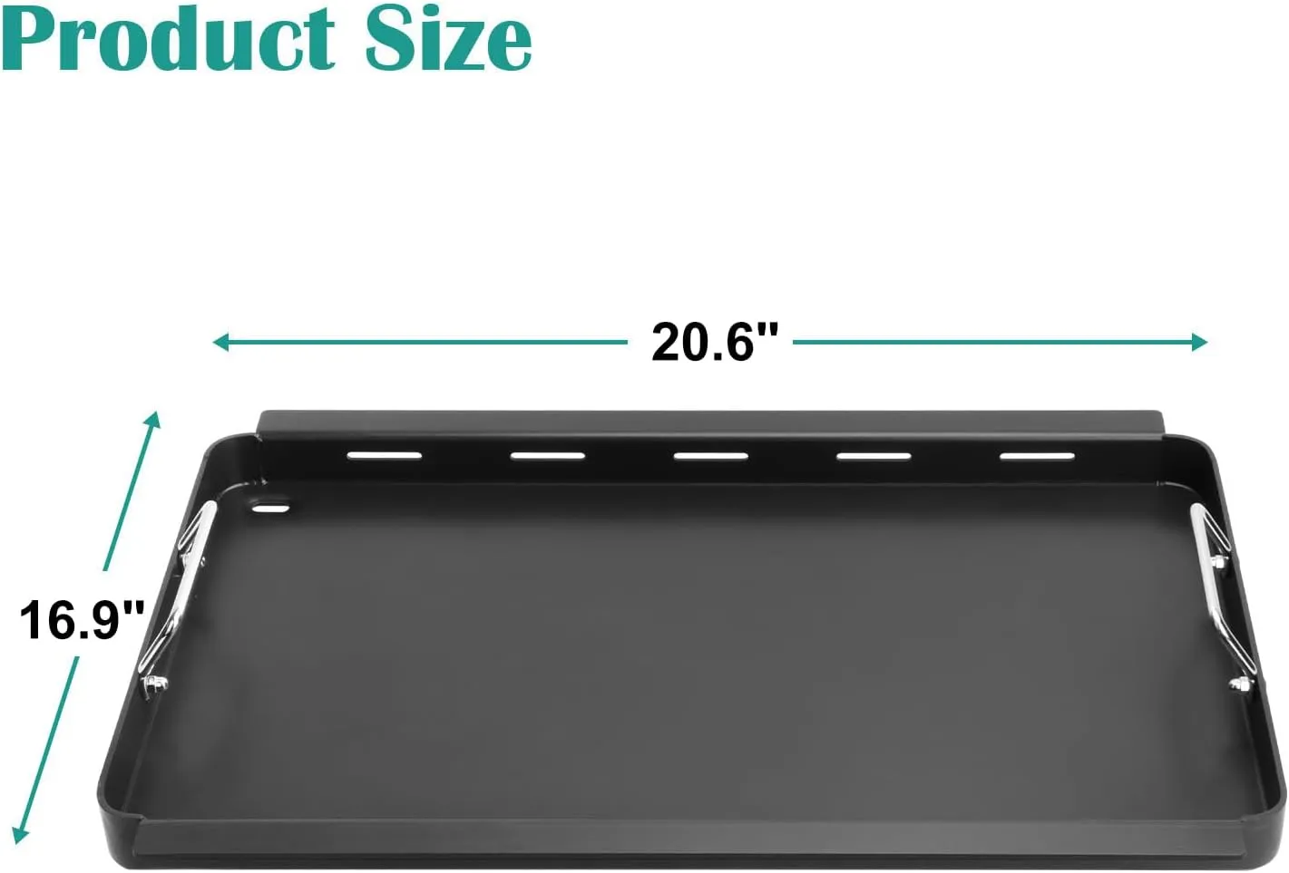 Full-Size Griddle Inserts for Charbroil Commercial Infrared 3 Burner, Flat Top Plate for Charbroil 466242515 466242615 463243016 463367516 463367016 466242516 Replace for G466-0025-W1A Grates