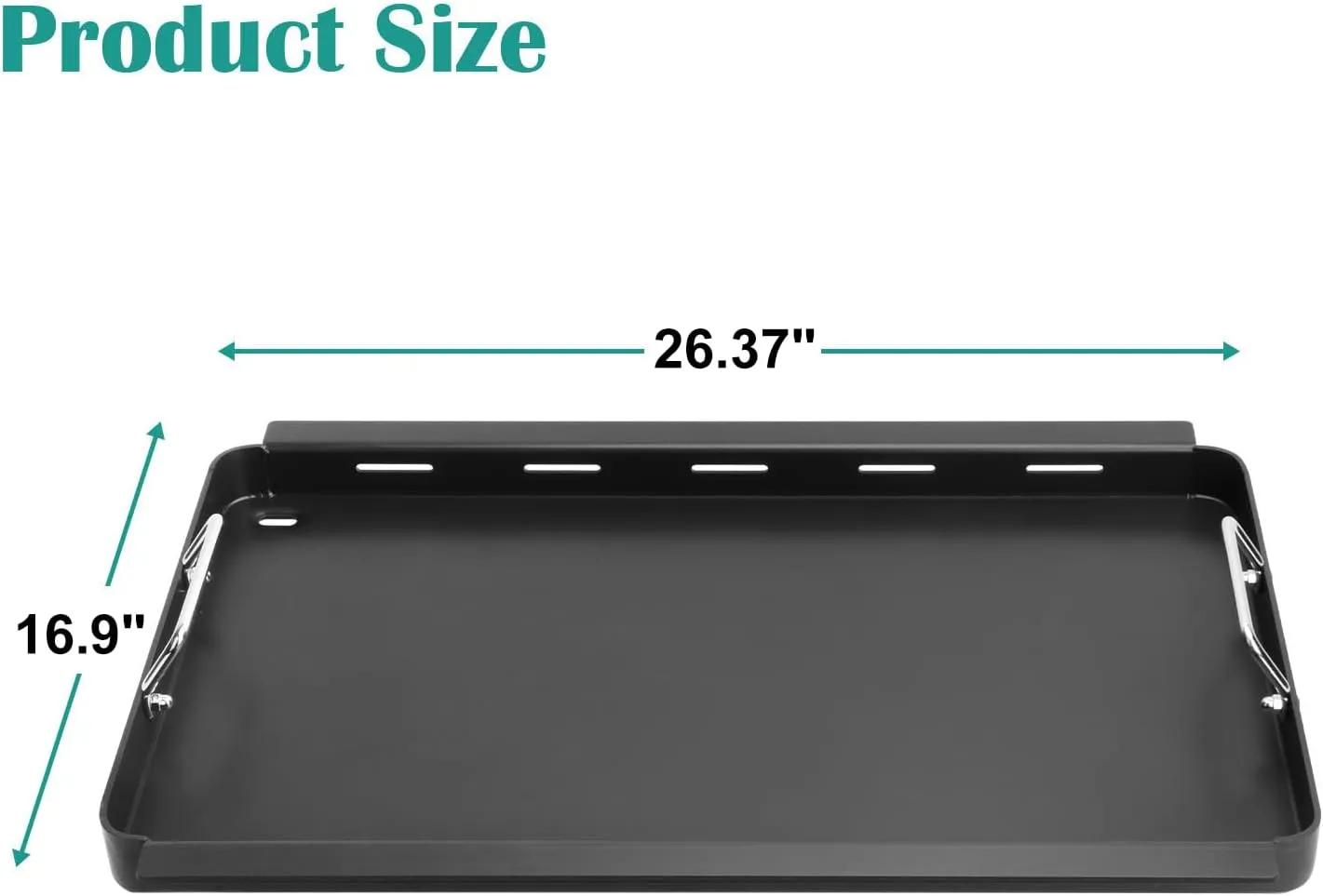Full-Size Griddle Inserts for Charbroil Commercial Tru Infrared, Flat Top Plate for Charbroil 463276016, 466242715, 466242815, 463257520 463436215 463439915 Grills, Replace for G533-0009-W1 Grates