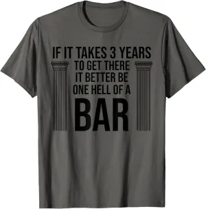 Funny Future Lawyer Student Gift | Cute Law School Bar Exam T-Shirt