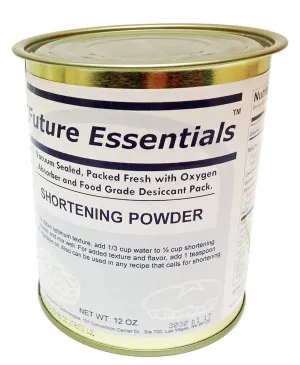 Future Essentials Canned Shortening Powder for baking and cooking | Long Term Storage Shelf Stable | Emergency Survival Food Supply, Camping & Backpacking (#2.5 size) 01 Can