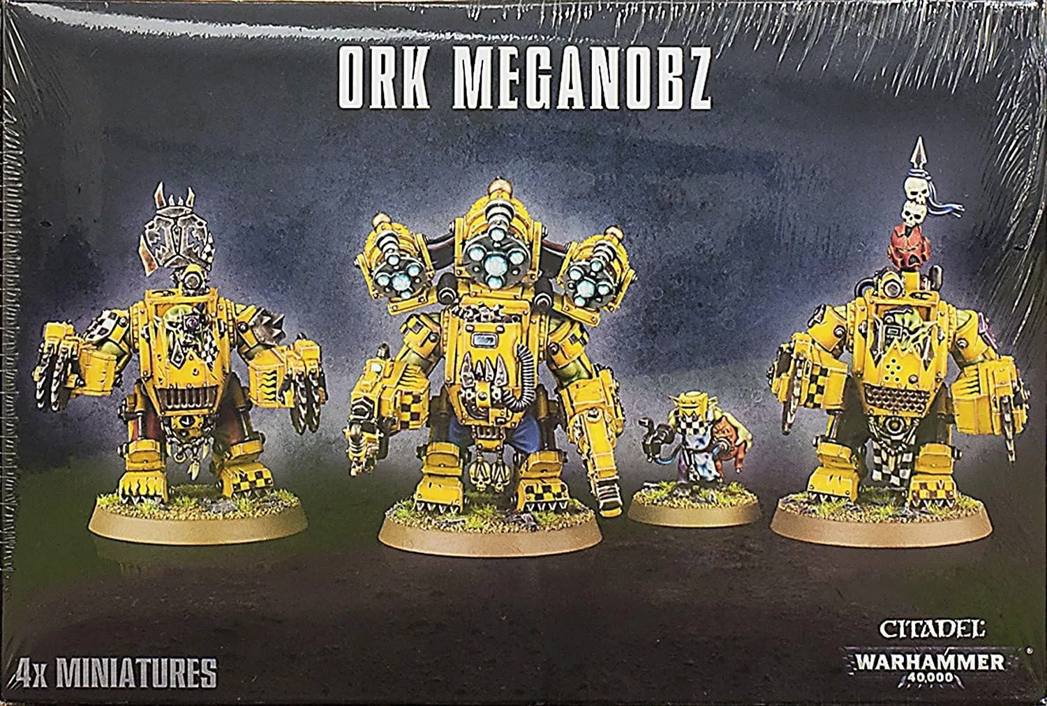 GAMES WORKSHOP 99120103035" Warhammer 40K Ork Meganobz Action Figure, Black