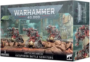 Games Workshop 99120116020" Adeptus Mech Kataphron Battle Servitors Plastic Kit, Black
