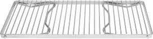 Gardening BBQ Supplies, Barbecue Rack Camping Grill Grate Easy to Carry Folding Campfire Grill Picnic Cooking Rack with Storage Bag for Outdoor Cooking Grill 17.3x6.3inch Camping
