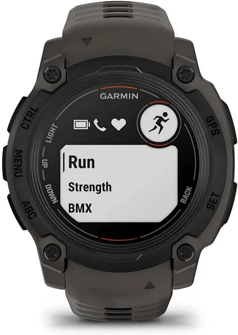 Garmin 010-02933-00 Instinct E 45mm Rugged Outdoor GPS Smartwatch 24/7 Health Monitor (Charcoal) Bundle with 2-Year CPS Protection Pack  Deco Essentials Converter Adapter Type C Adapter, Type-C USB C