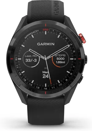 Garmin Approach S62, Premium Golf GPS Watch, Built-in Virtual Caddie