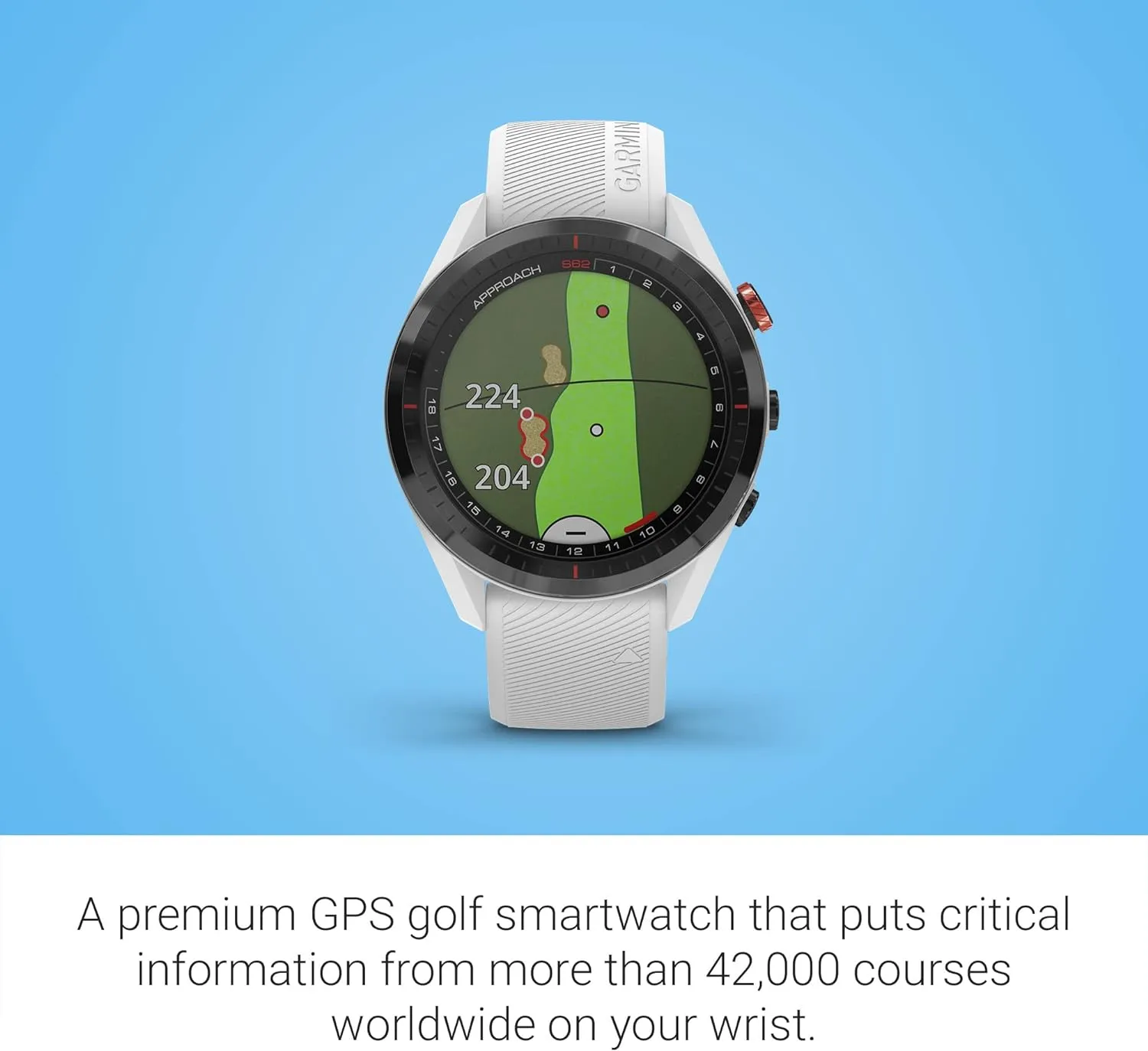 Garmin Approach S62, Premium Golf GPS Watch, Built-in Virtual Caddie