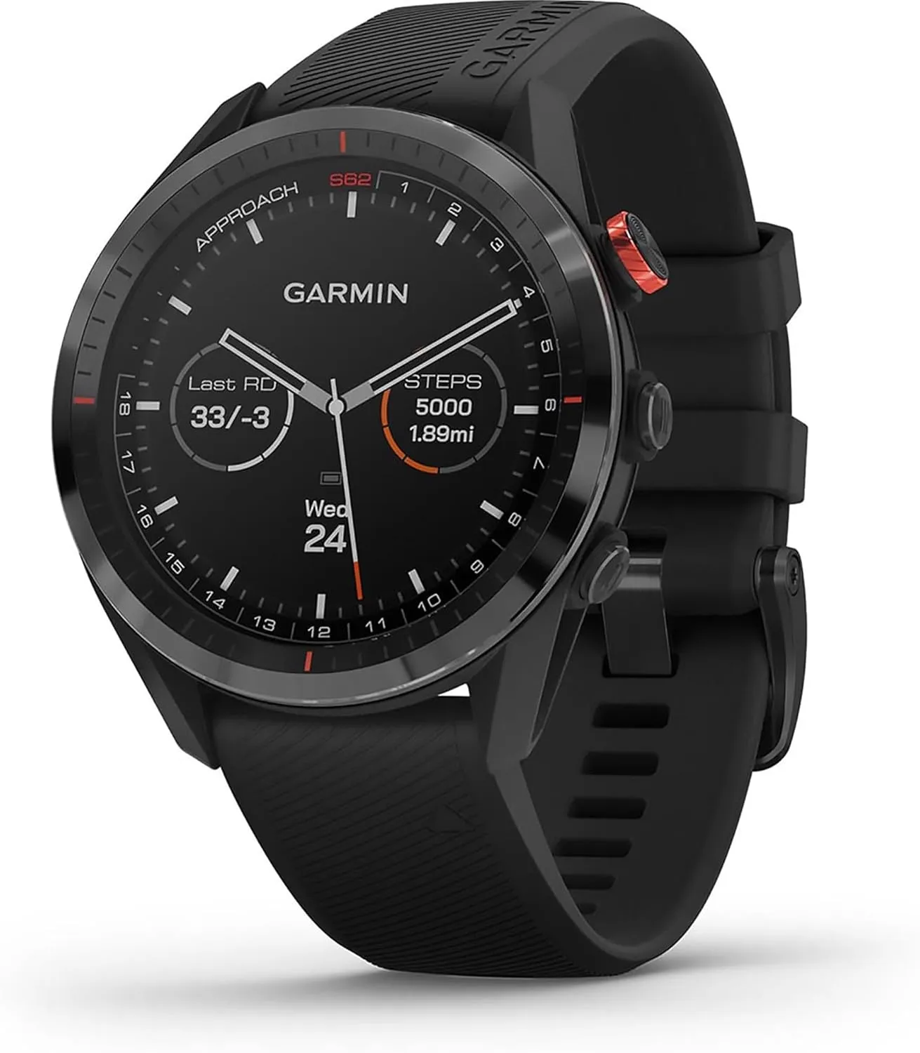 Garmin Approach S62, Premium Golf GPS Watch, Built-in Virtual Caddie