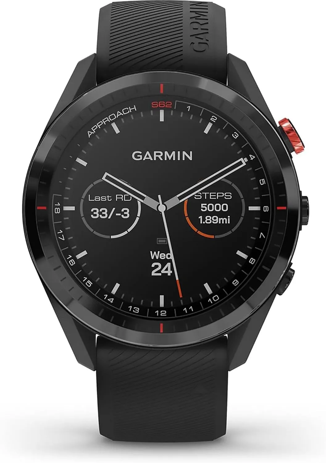 Garmin Approach S62, Premium Golf GPS Watch, Built-in Virtual Caddie