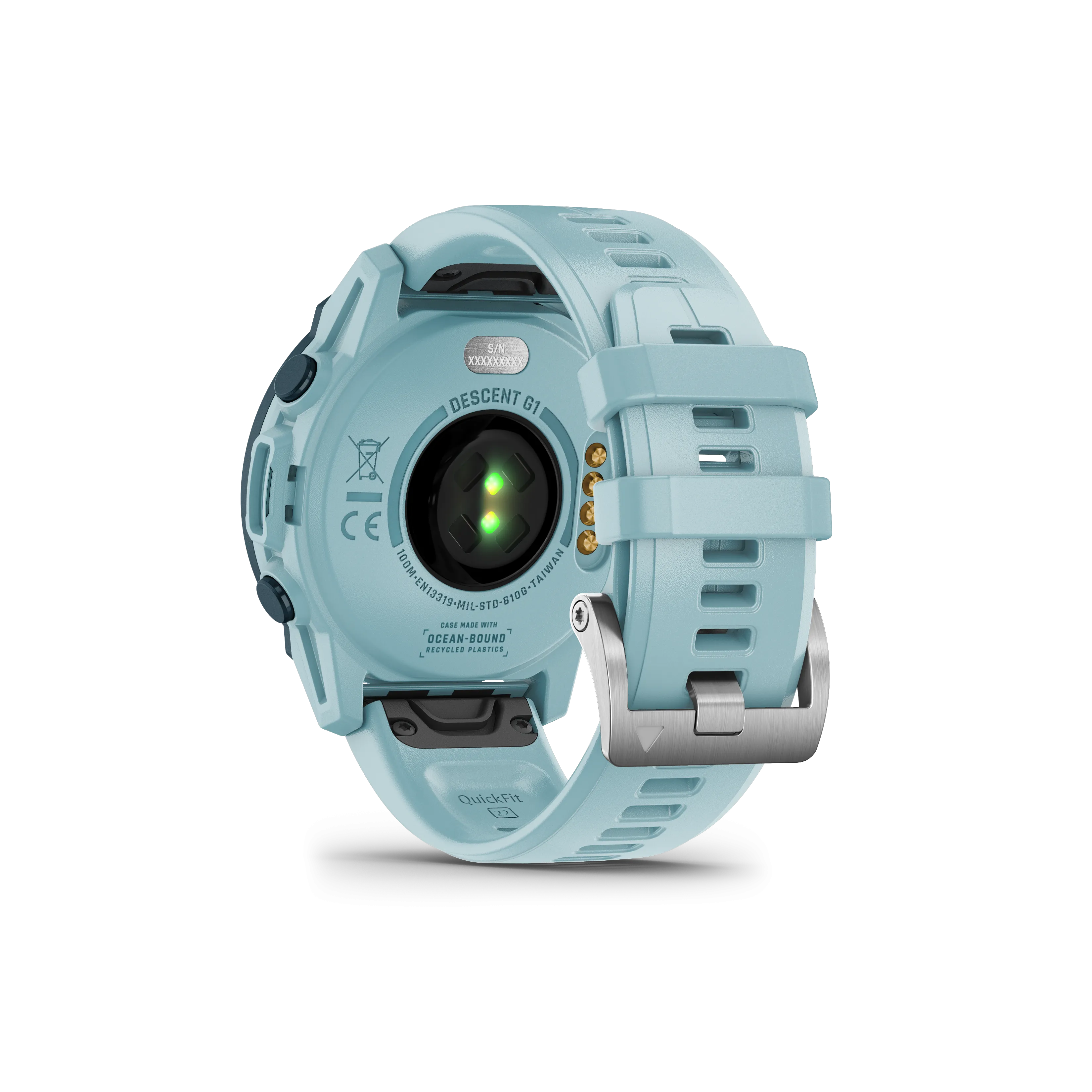 Garmin Descent G1 Solar - Ocean Edition GPS Smartwatch Watch-Style and Dive Computer Azure (010-02604-04)