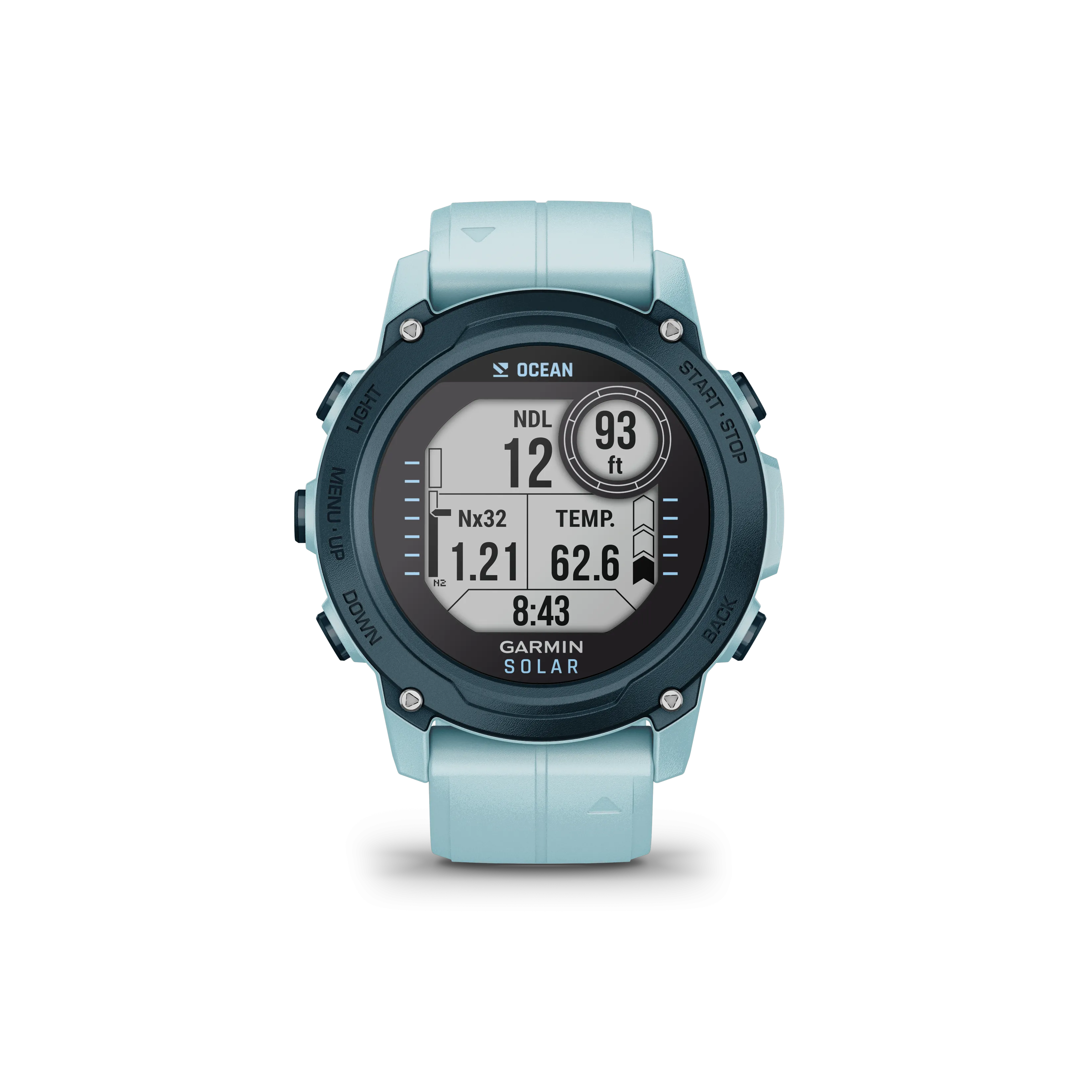 Garmin Descent G1 Solar - Ocean Edition GPS Smartwatch Watch-Style and Dive Computer Azure (010-02604-04)