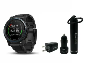 Garmin Descent MK1 010-01760-01 Dive Watch Wearable4U Bundle Titanium Sapphire