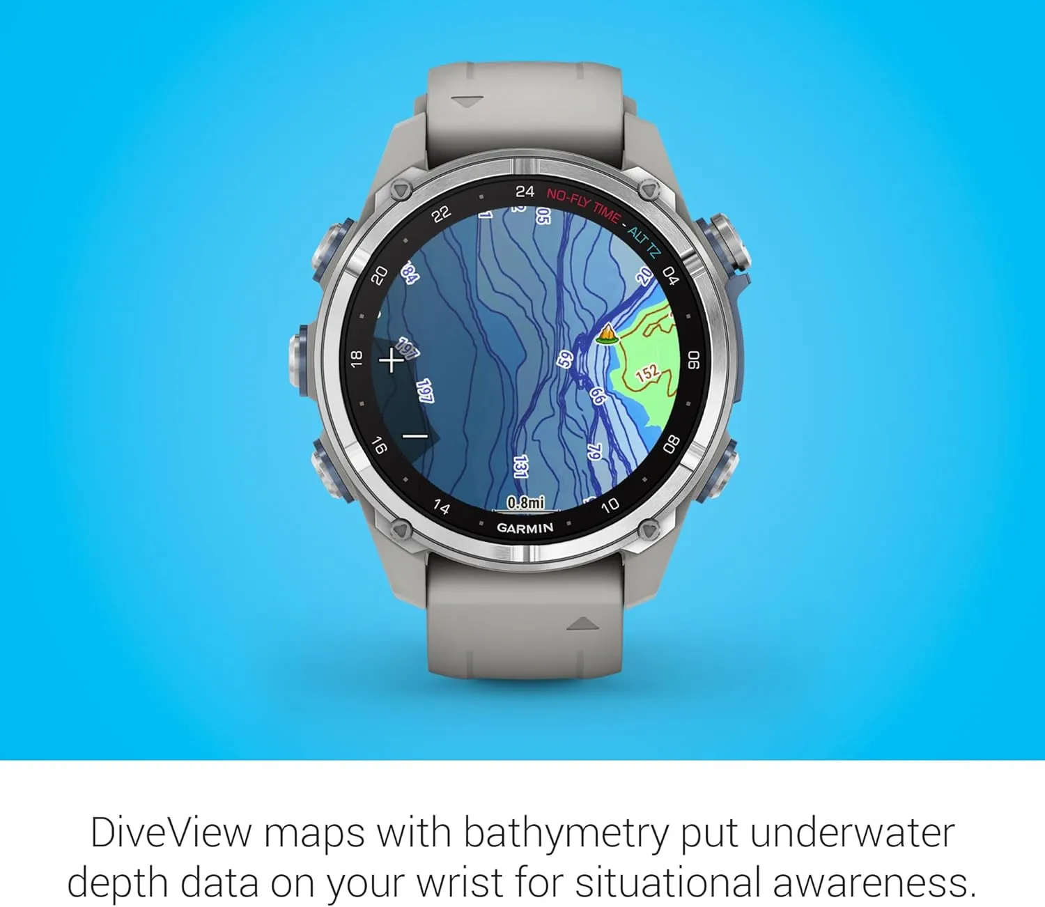 Garmin Descent™ Mk3, Dive Computer and Multisport GPS Smartwatch, Fog Gray