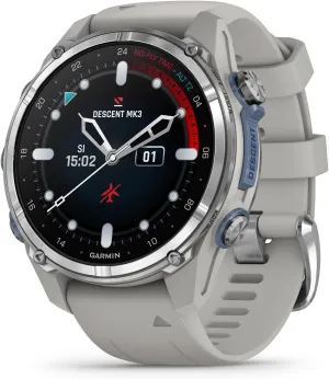 Garmin Descent™ Mk3, Dive Computer and Multisport GPS Smartwatch, Fog Gray