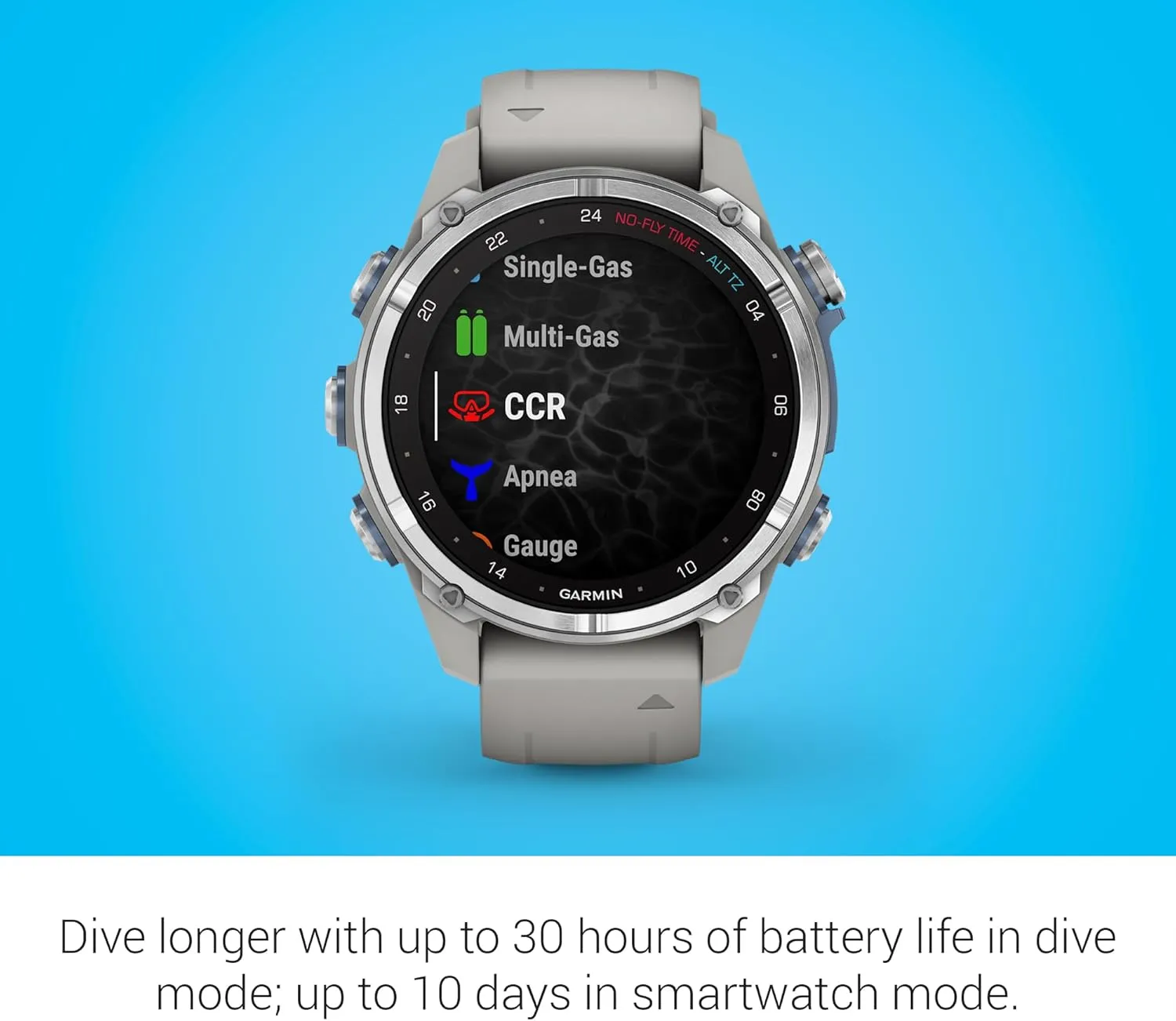 Garmin Descent™ Mk3, Dive Computer and Multisport GPS Smartwatch, Fog Gray