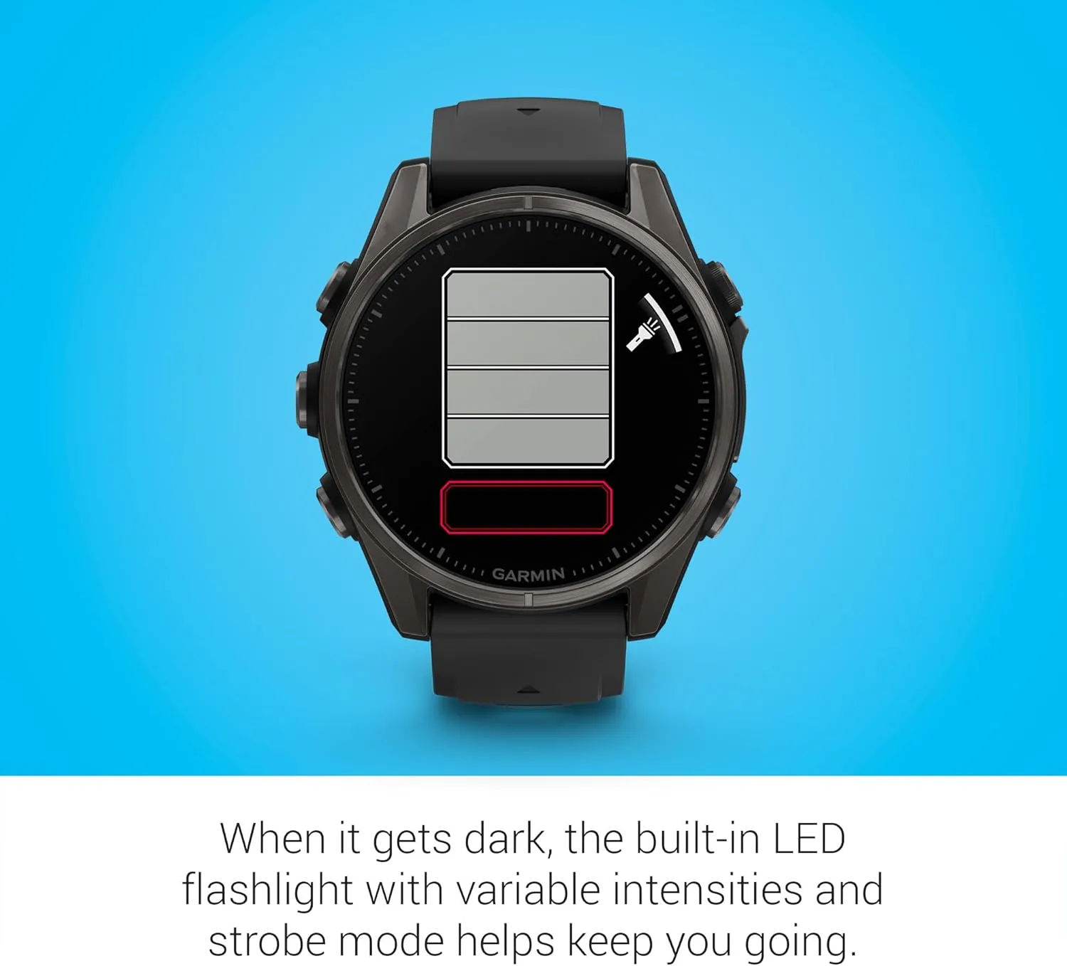 Garmin Fenix 8 Premium Multisport GPS Running Smartwatch, 43 mm | AMOLED, Dive-Rated, Built-in Flashlight | Carbon Gray DLC Titanium with Pebble Gray Band with Signature Series Charging Stand