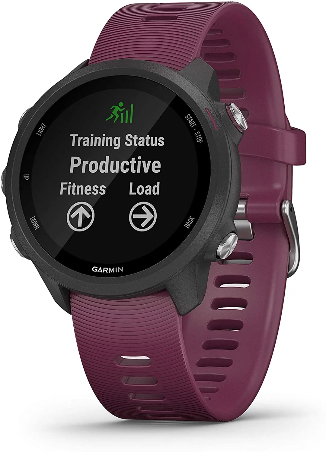 Garmin Forerunner 245 GPS Running Smartwatch with Included Wearable4U 3 Straps Bundle (Berry 010-02120-01, Blue/Lime/White)