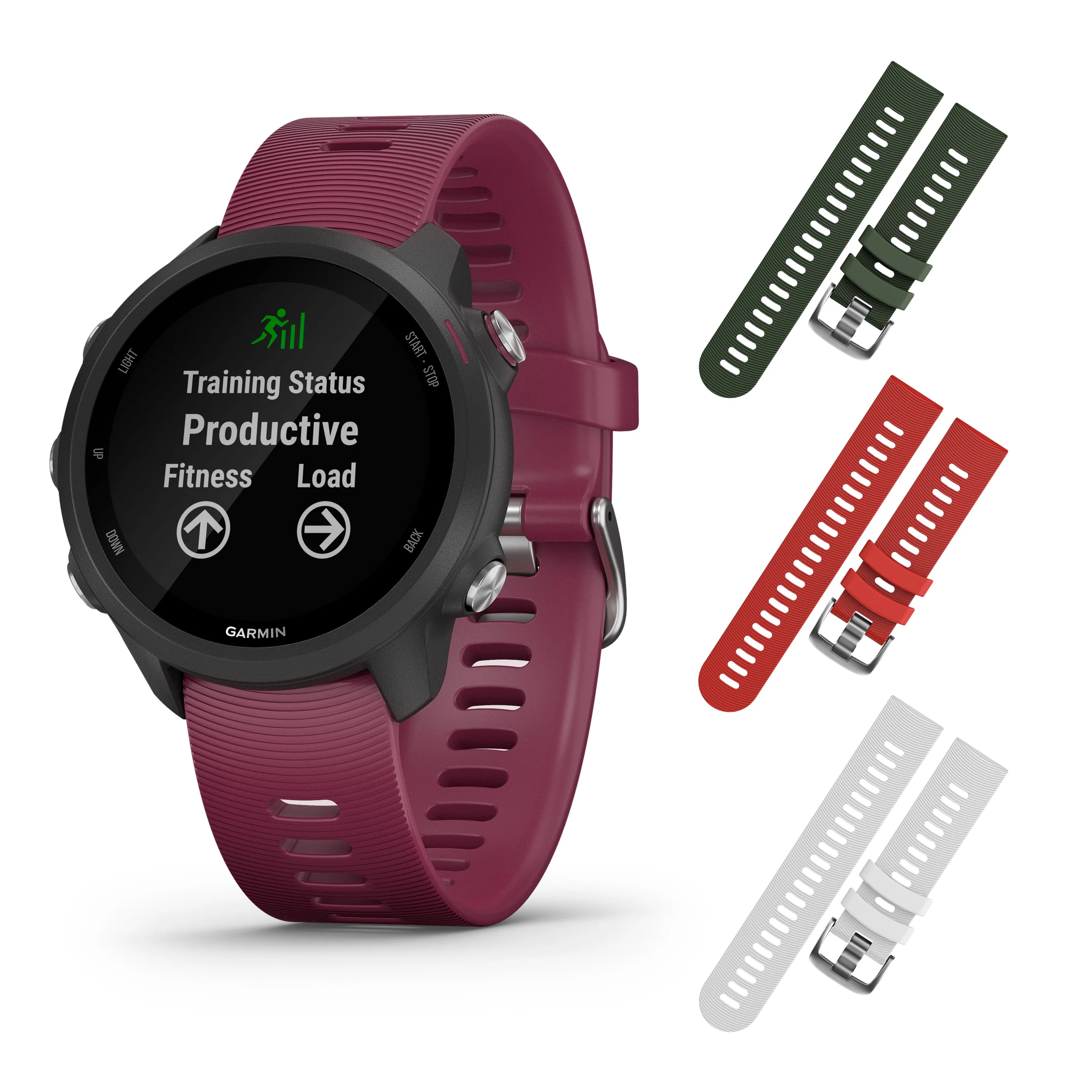 Garmin Forerunner 245 GPS Running Smartwatch with Included Wearable4U 3 Straps
