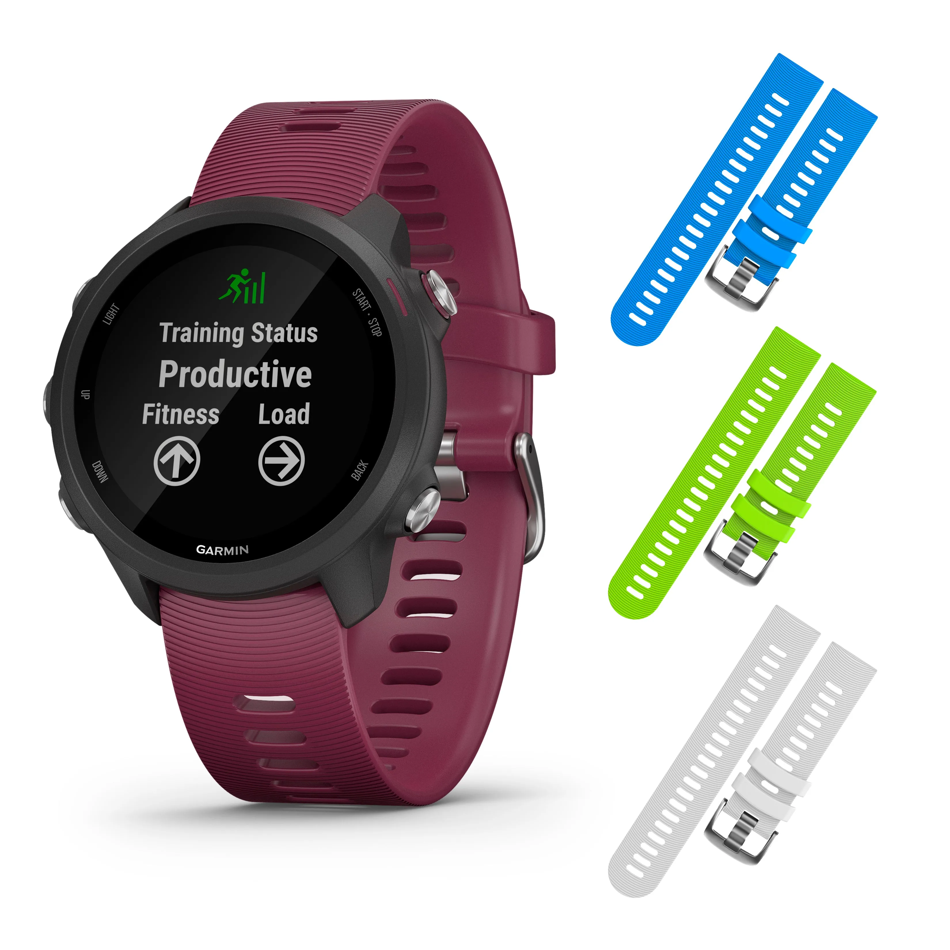 Garmin Forerunner 245 GPS Running Smartwatch with Included Wearable4U 3 Straps