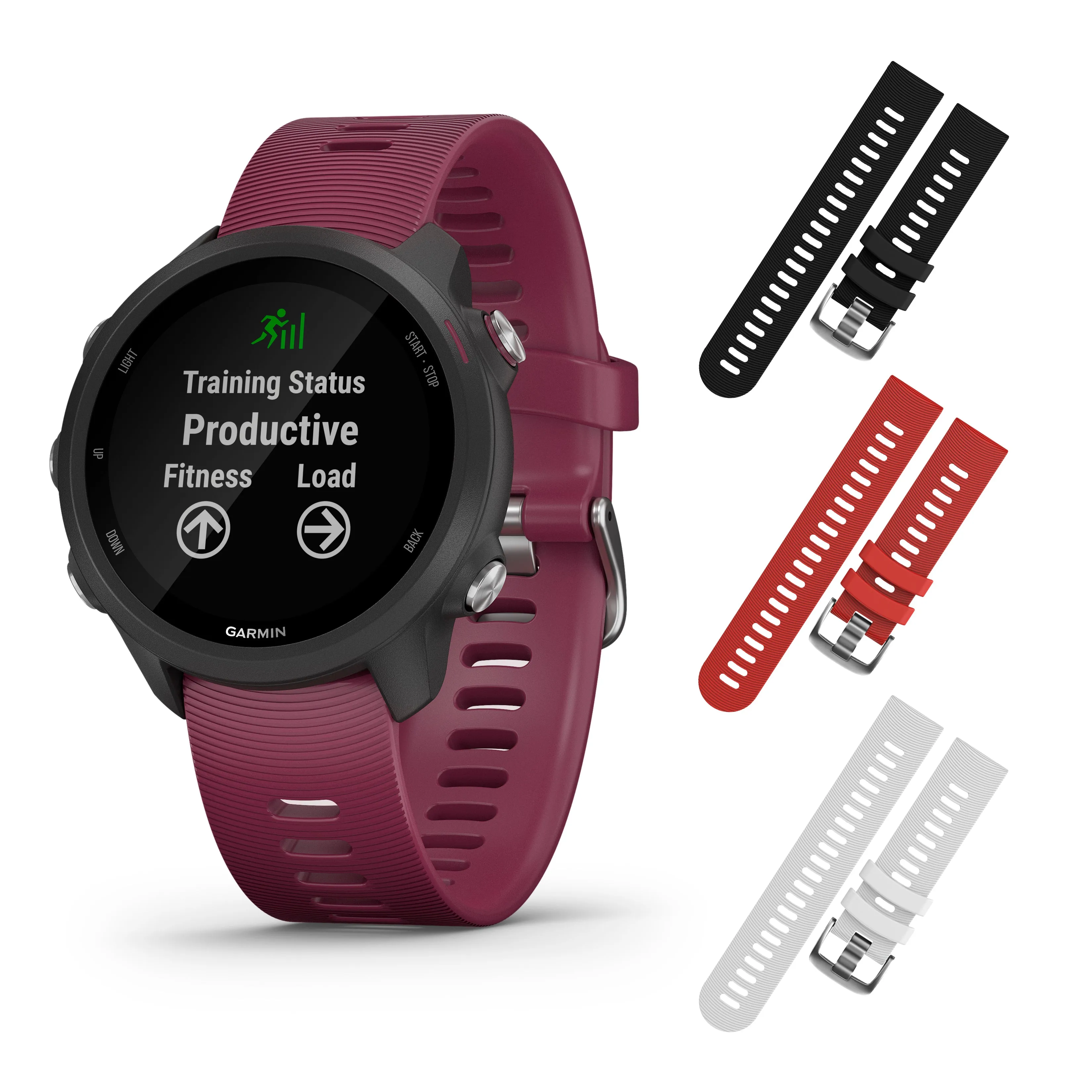 Garmin Forerunner 245 GPS Running Smartwatch with Included Wearable4U 3 Straps