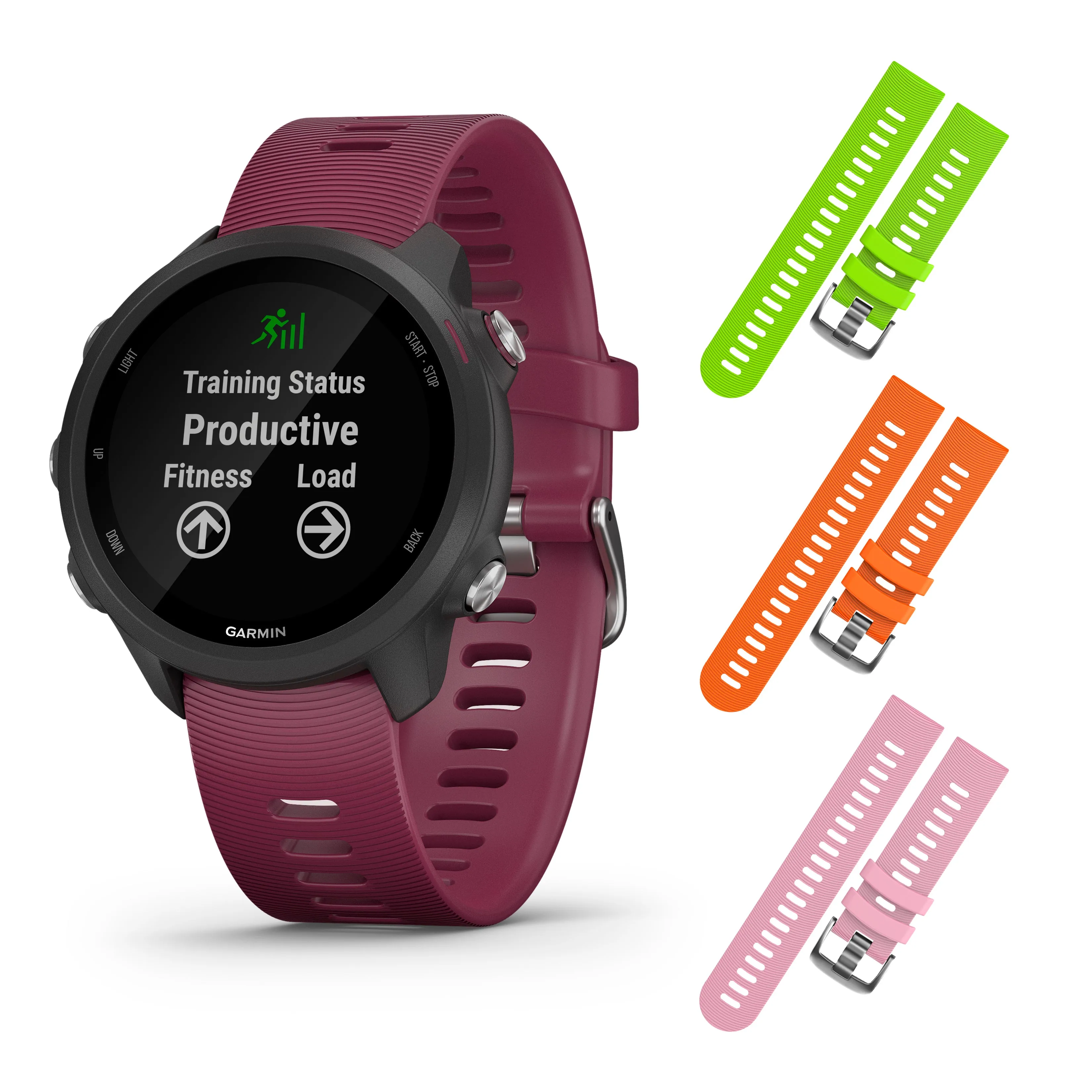 Garmin Forerunner 245 GPS Running Smartwatch with Included Wearable4U 3 Straps