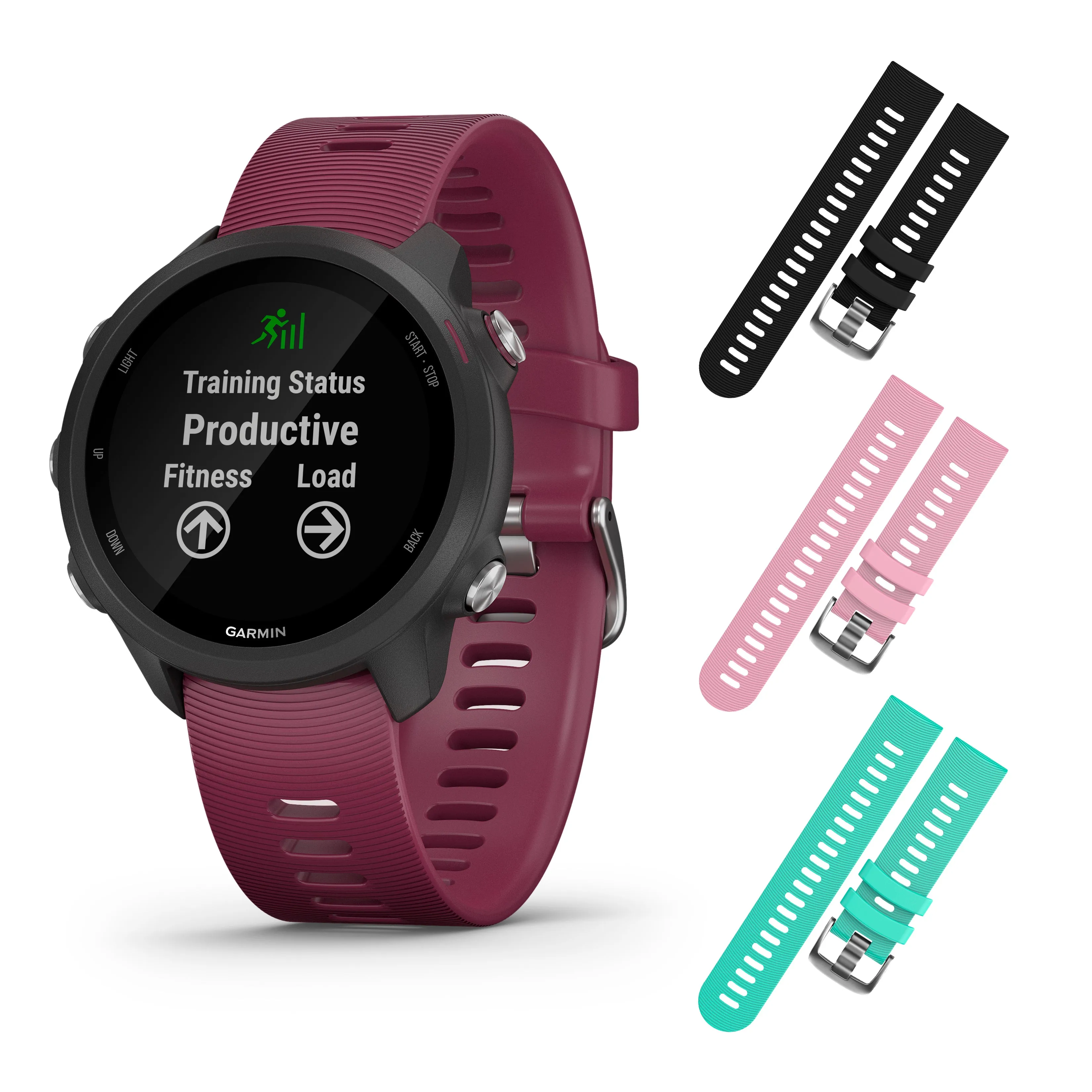 Garmin Forerunner 245 GPS Running Smartwatch with Included Wearable4U 3 Straps