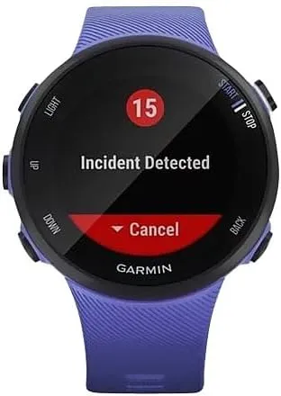 Garmin Forerunner 45s, 39MM Easy-to-Use GPS Running Watch with Garmin Coach Free Training Plan Support, Purple