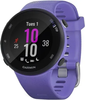 Garmin Forerunner 45s, 39MM Easy-to-Use GPS Running Watch with Garmin Coach Free Training Plan Support, Purple