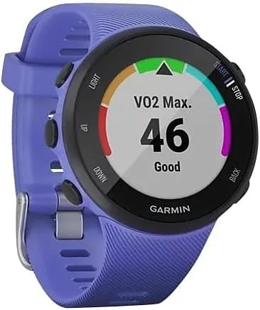 Garmin Forerunner 45s, 39MM Easy-to-Use GPS Running Watch with Garmin Coach Free Training Plan Support, Purple