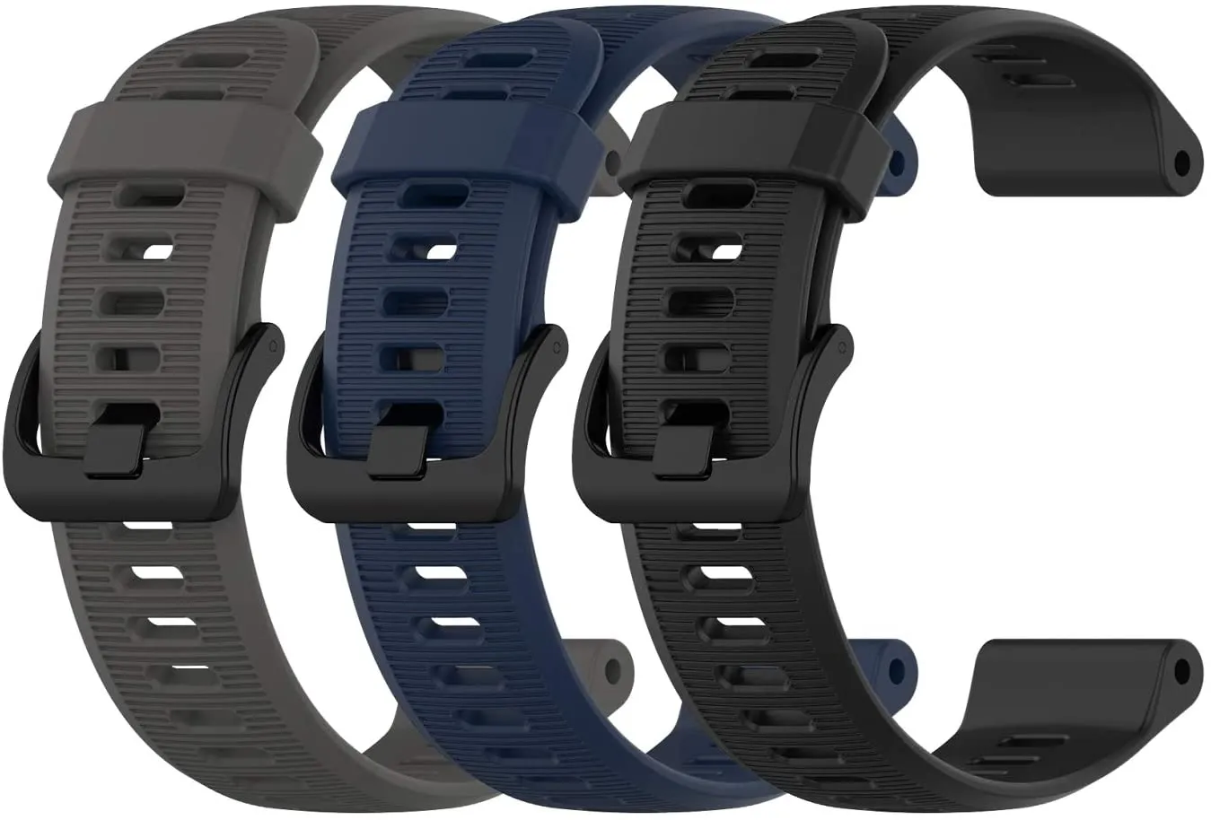 Garmin Forerunner 945 Bundle, Premium GPS Running/Triathlon Smartwatch with Music Included Wearable4U 3 Straps Bundle (Slate/Navy Blue/Black)