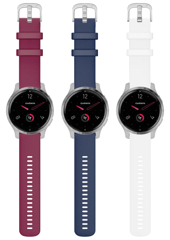 Garmin Venu 2/2S GPS Smartwatch with Advanced Health Monitoring and Fitness Features with Wearable4U 3x Wristband Strap Bundle