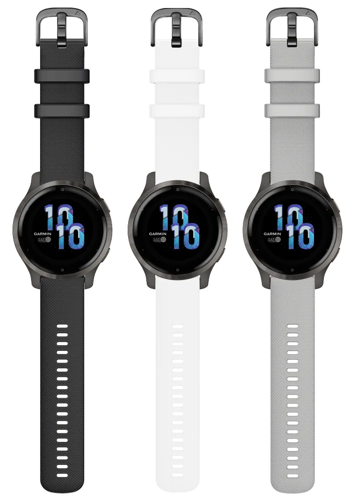 Garmin Venu 2/2S GPS Smartwatch with Advanced Health Monitoring and Fitness Features with Wearable4U 3x Wristband Strap Bundle