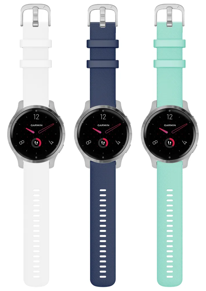 Garmin Venu 2/2S GPS Smartwatch with Advanced Health Monitoring and Fitness Features with Wearable4U 3x Wristband Strap Bundle