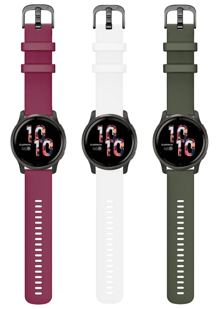 Garmin Venu 2/2S GPS Smartwatch with Advanced Health Monitoring and Fitness Features with Wearable4U 3x Wristband Strap Bundle
