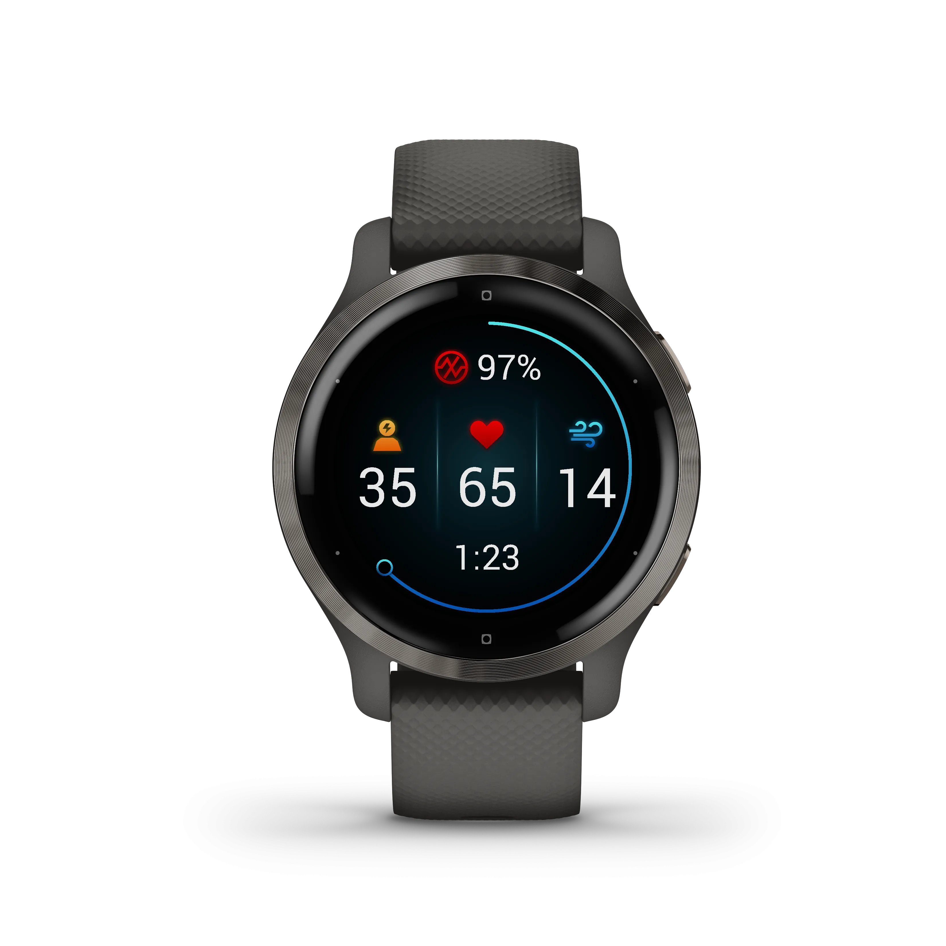 Garmin Venu 2/2S GPS Smartwatch with Advanced Health Monitoring and Fitness Features with Wearable4U 3x Wristband Strap Bundle