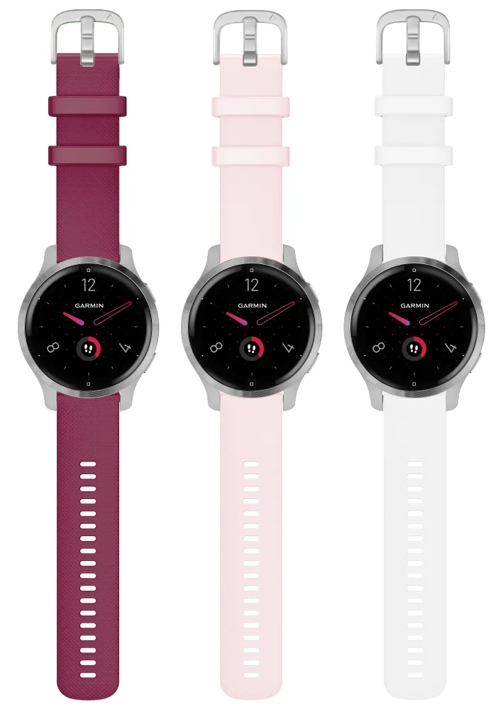 Garmin Venu 2/2S GPS Smartwatch with Advanced Health Monitoring and Fitness Features with Wearable4U 3x Wristband Strap Bundle
