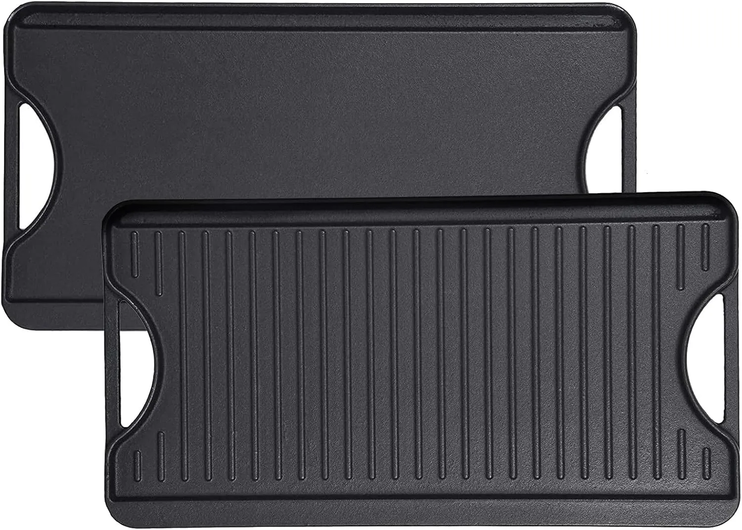 GasSaf Cast Iron Reversible Griddle with Handles, 20 Inch x 10.5 Inch Big Grill Pan for Stovetop