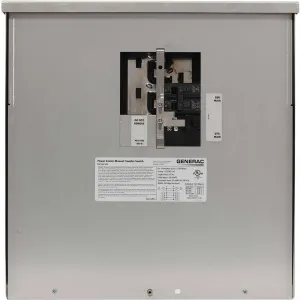 Generac 6335 50-Amp Manual Transfer Switch Outdoor Power Center for 7500-Watt Portable Generators: Reliable Power Control and Versatility