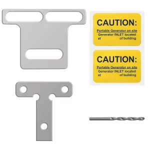 Generator Interlock Kit Compatible with Eaton Cutler Hammer BR Series 100 Amp Panel,1 to 1 1/2 inches Spacing Between Main and Generator Breaker,Professional and Interlock Kit (1)