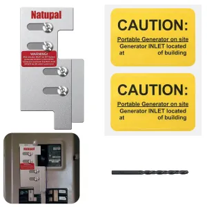Generator Interlock Kit Compatible with Eaton Cutler Hammer CH-5 Panel, 2 1/4 Inch Spacing Between Main and Branch Breaker (EAT-CH5)