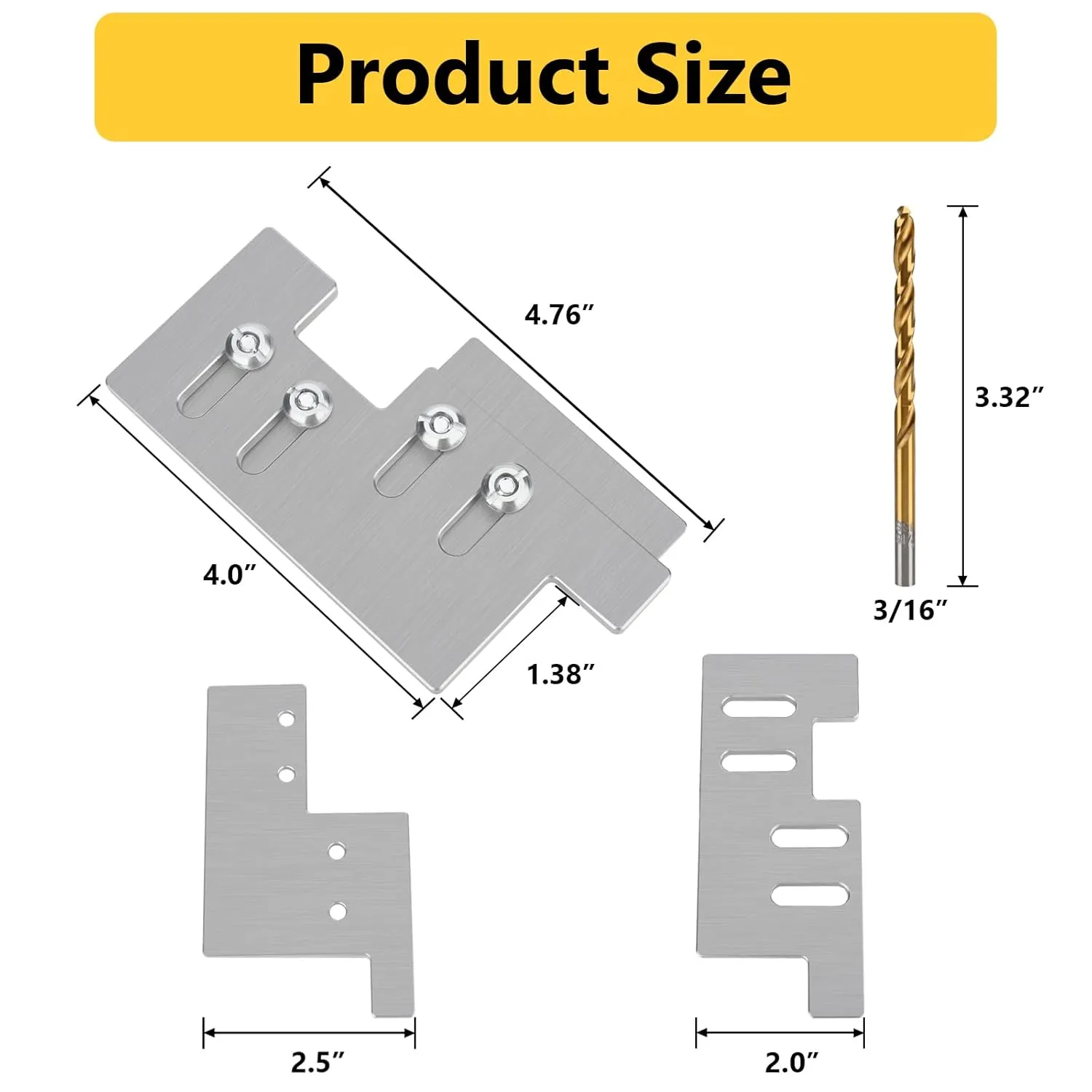 Generator Interlock Kit Compatible with Eaton/Cutler Hammer Vertical Throw CH Series 150 or 200 Amp Panels, 2 1/4 Inch Spacing Between Main and Branch Breaker（CH5）