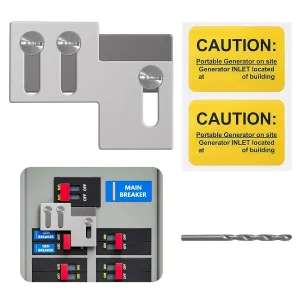 Generator Interlock Kit Compatible with Thomas & Betts, Challenger 150 or 200 Amp Panel,1 to 1 1/8 Inch Spacing Between Main and Branch Breaker,Professional Interlocking Kit (1)