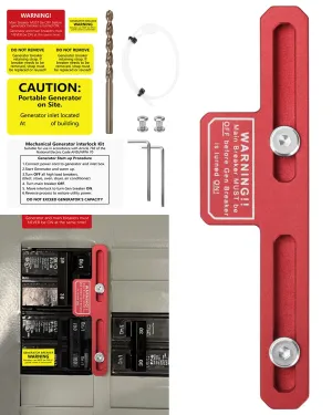 Generator Interlock Kit for Eaton Cutler Hammer 100 Amp and 125 Amp Panels Breaker - Effectively Prevents Utility Power and Generator Power from Being Turned on at The Same Time