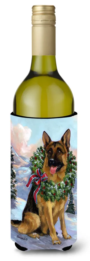 German Shepherd Christmas Honor Wine Bottle Hugger PPP3098LITERK
