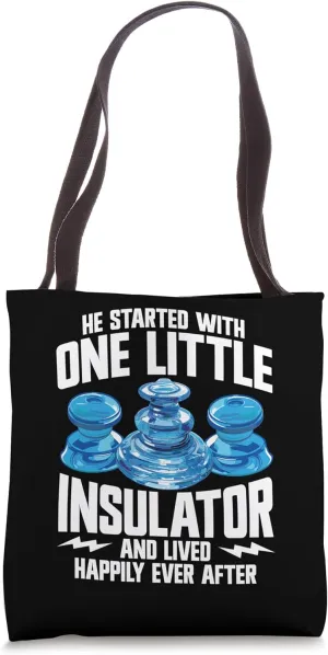 Glass Insulator Collector Telegraph Insulator Collecting Tote Bag